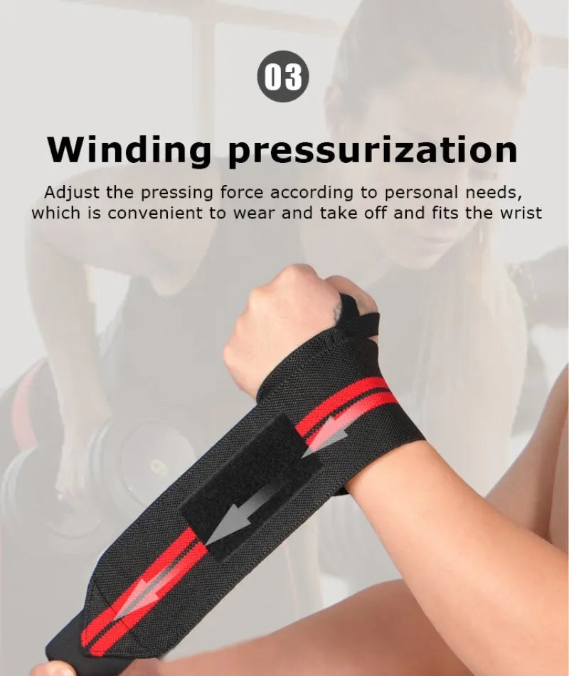 Adjustable Wrist Straps Men and Women Elastic Wristband and Wrist Fixers of Athletes Powerlifting Wrist Straps 1PC
